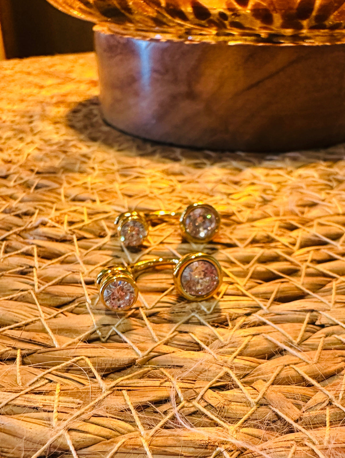 Celeste Waterproof Crystal Ear Jacket Earrings-Gold