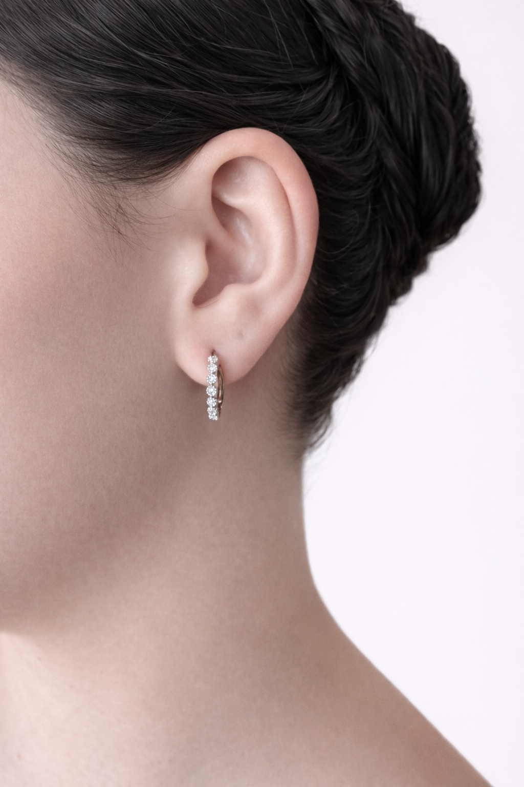 Amelia Pavé Hoop Earrings