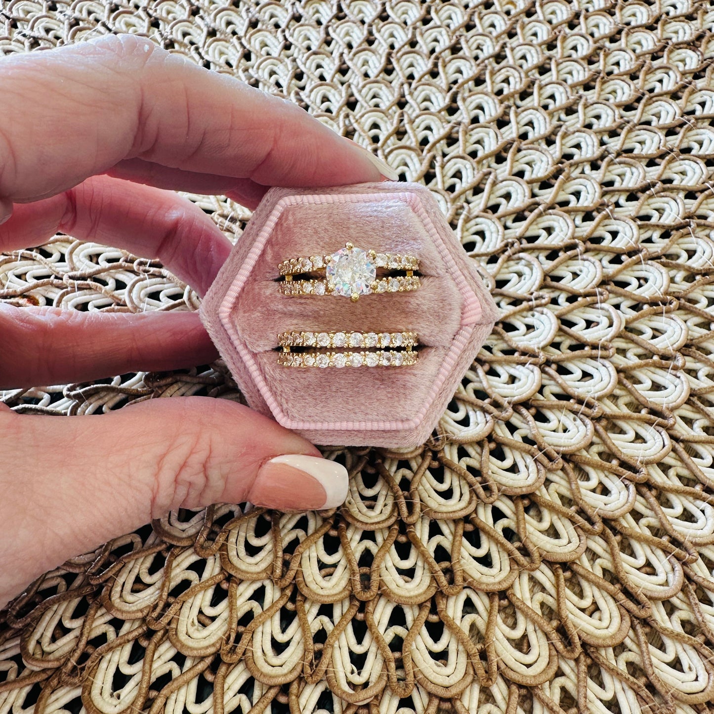 Bethany 2 Piece Ring Set-Gold