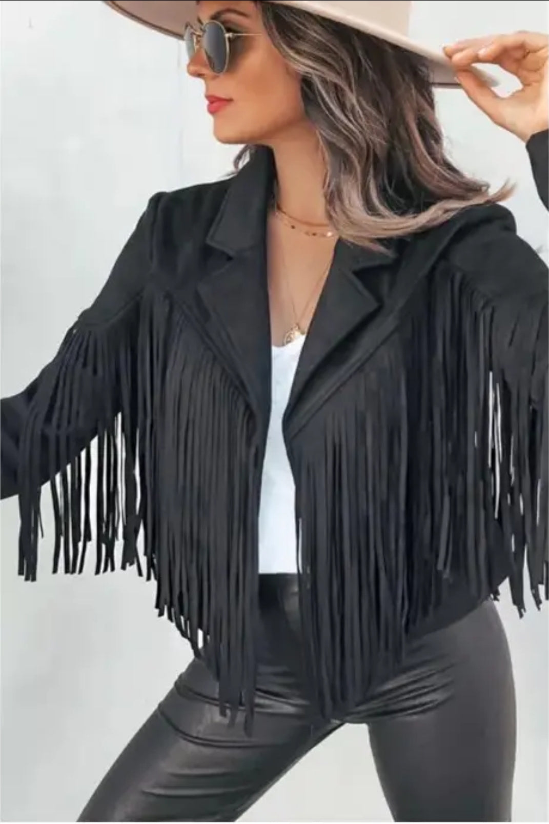 Faux Suede Tassel Jack