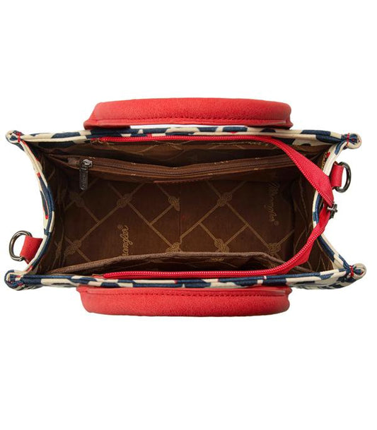 Wrangler Cow Print Tote Crossbody Bag