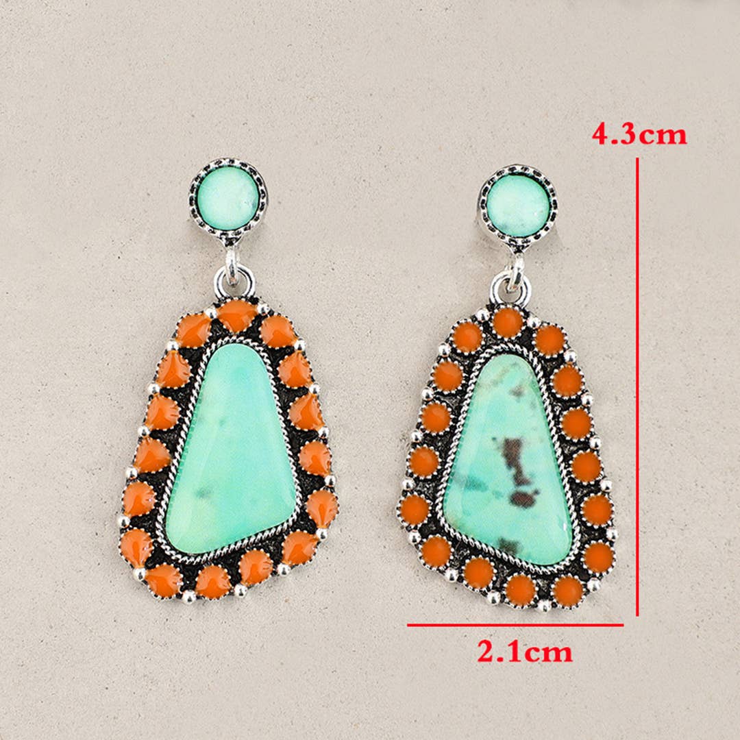Bohemian Ethnic Style Fashion Alloy Earrings SP508: Multi / One Size