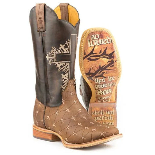Tin Haul The Gospel - Men's Leather Cowboy Boot
