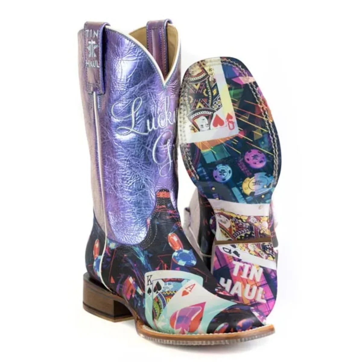 Tin Haul Lady Luck - Women's Leather Cowgirl Boot