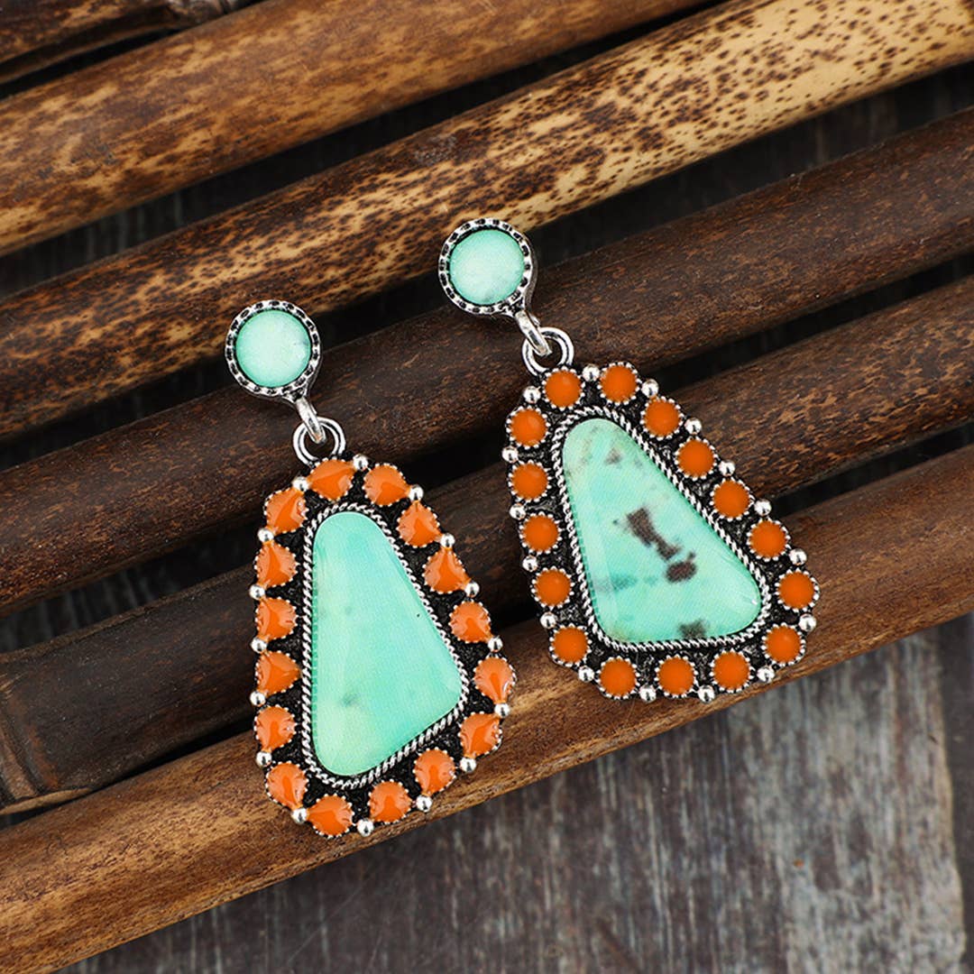 Bohemian Ethnic Style Fashion Alloy Earrings SP508: Multi / One Size