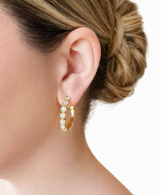 Brielle Luxe Hoop Earrings