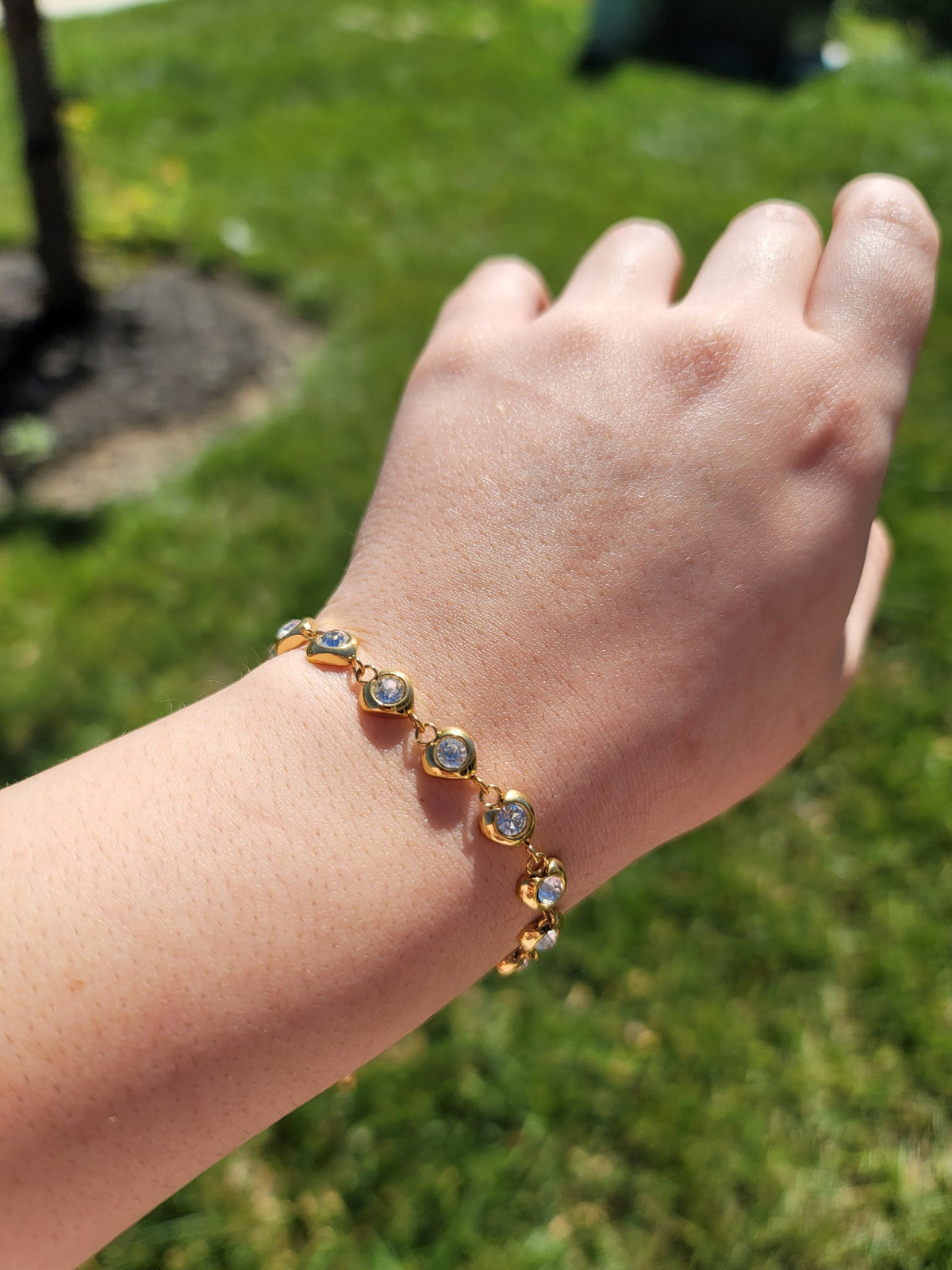 Juliette Waterproof Crystal Heart Bracelet