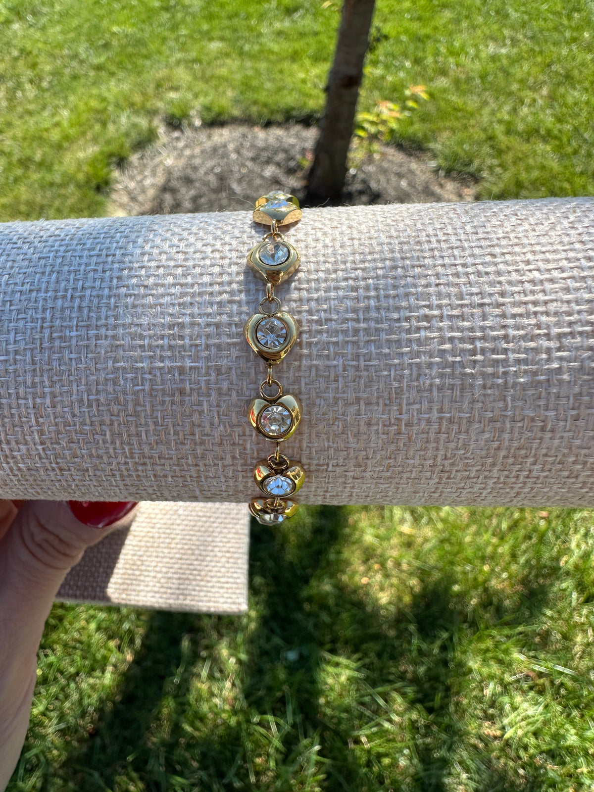 Juliette Waterproof Crystal Heart Bracelet