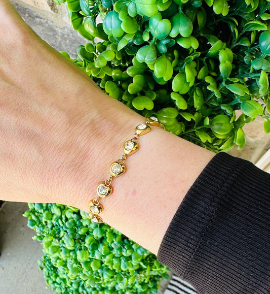 Juliette Waterproof Crystal Heart Bracelet