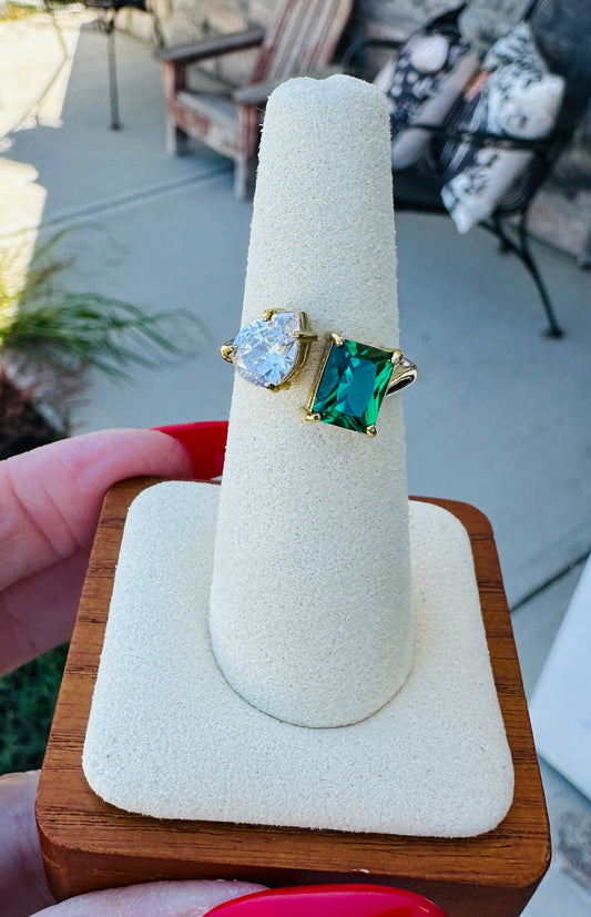 Emerald Muse Waterproof Crystal Ring