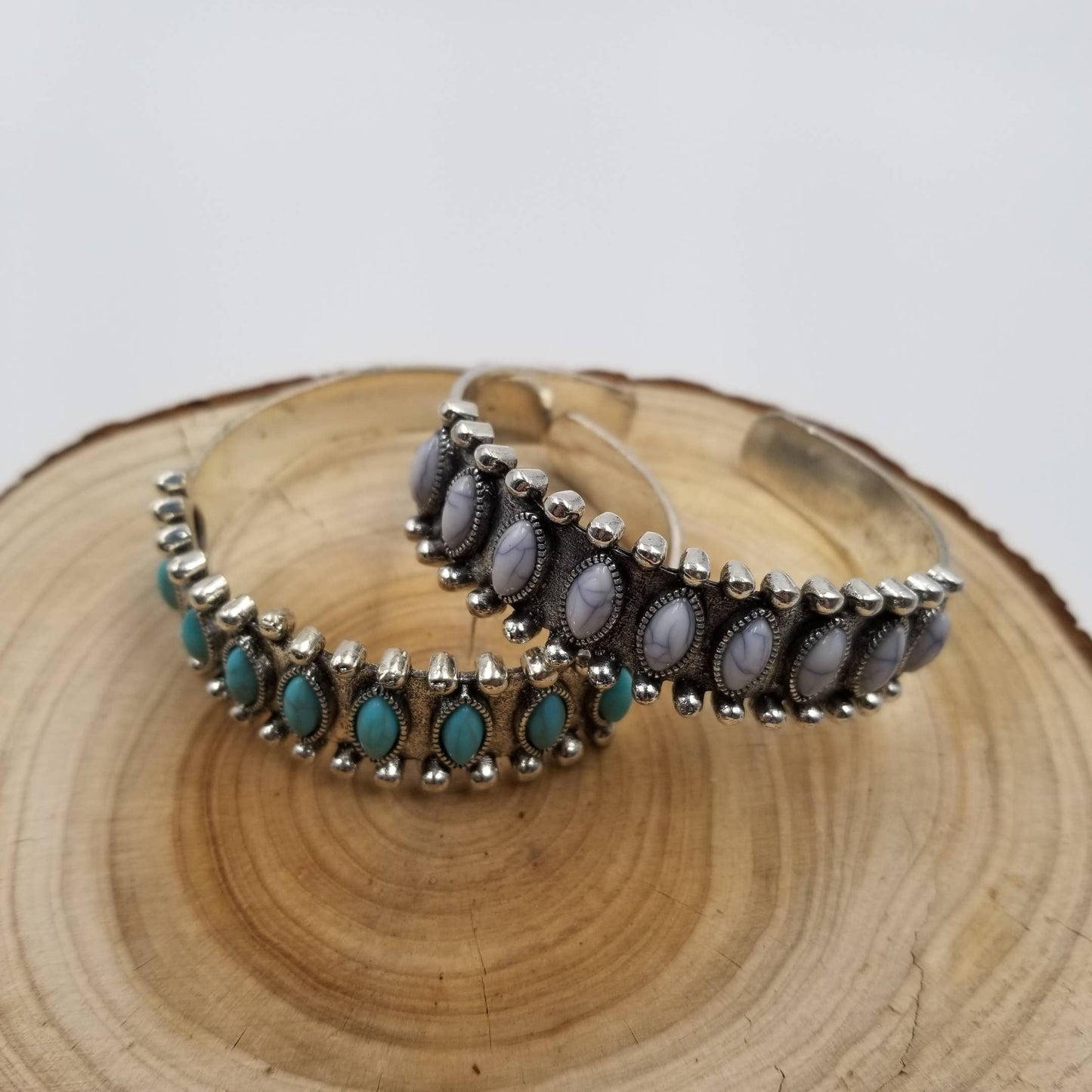 Vintage Turquoise Bracelet: Green