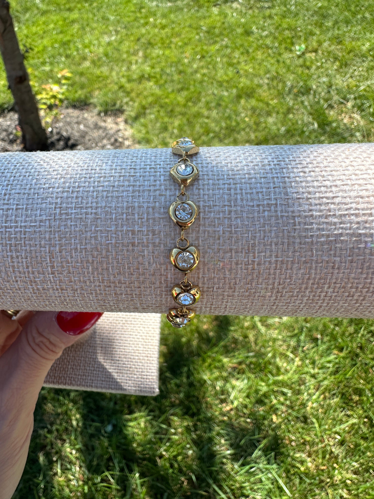 Juliette Waterproof Crystal Heart Bracelet