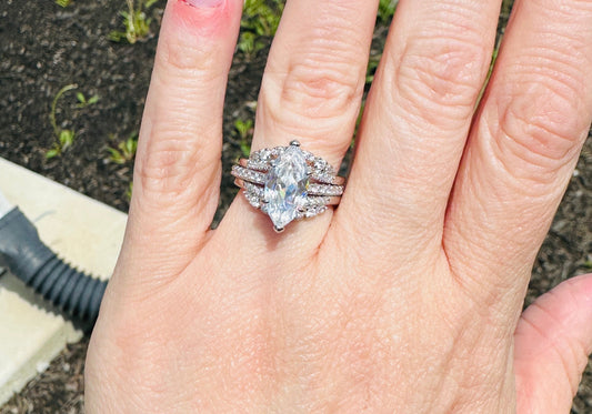 Violetta Luxe Marquise Stack Ring Set