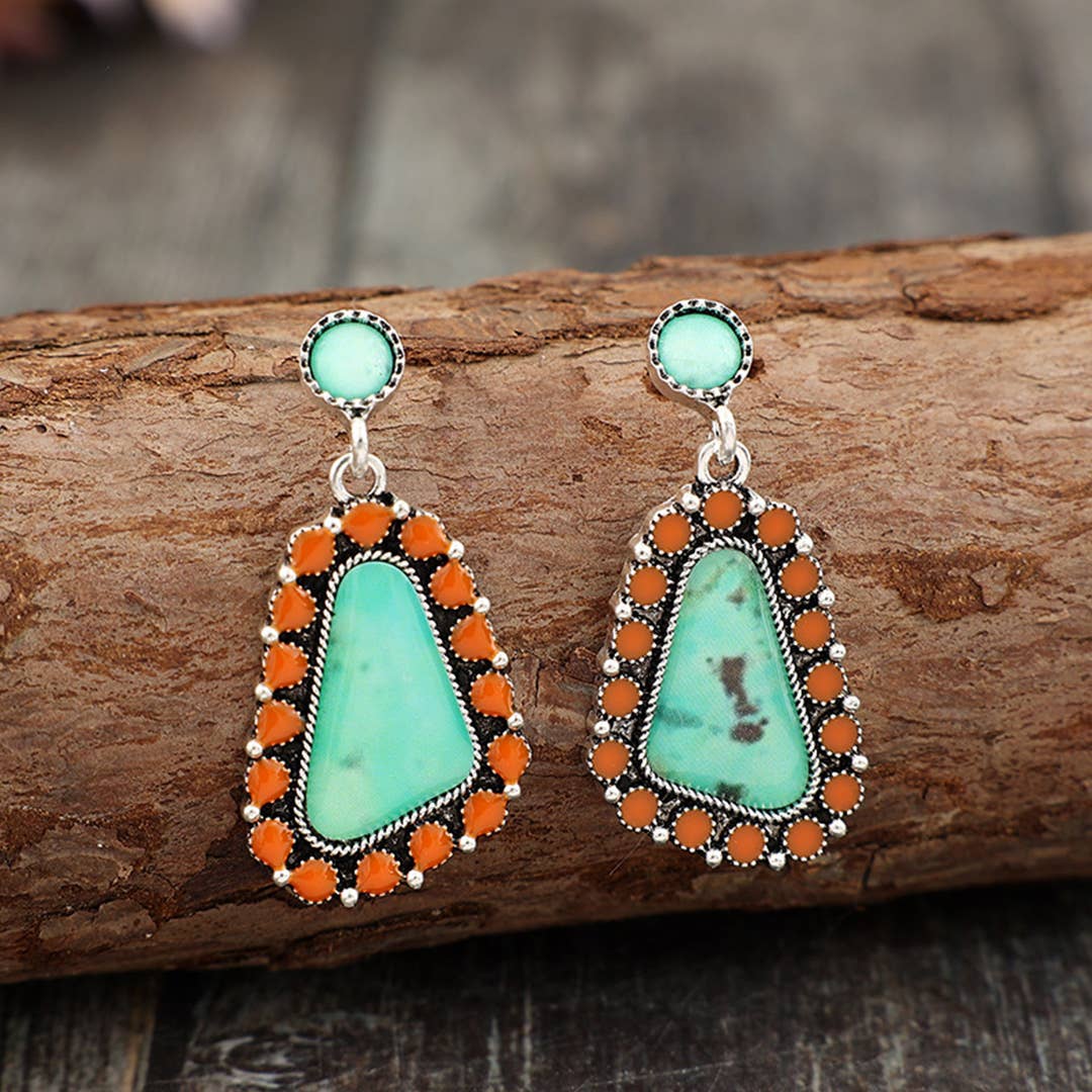 Bohemian Ethnic Style Fashion Alloy Earrings SP508: Multi / One Size
