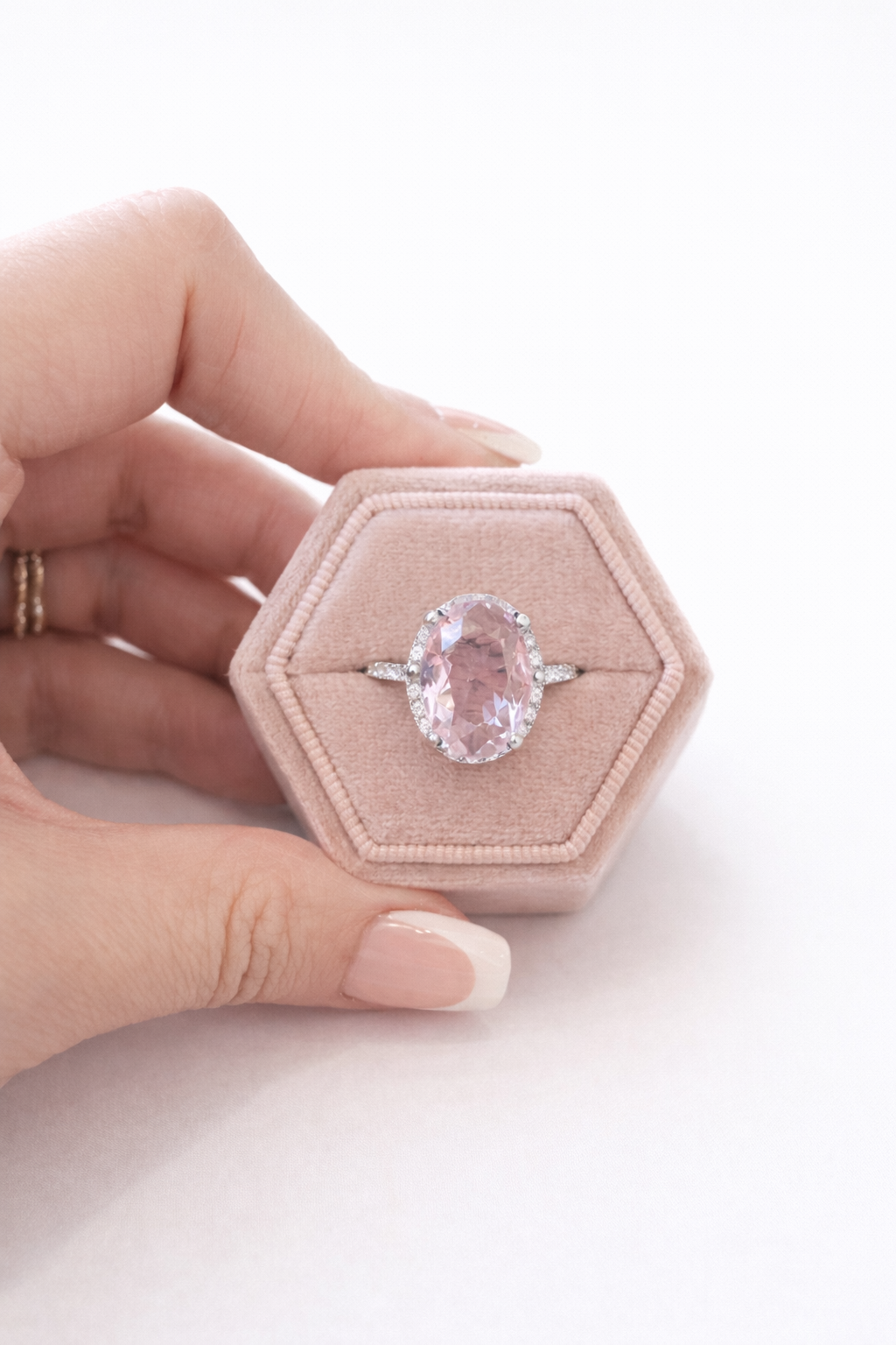 Katherine Pink Oval Ring