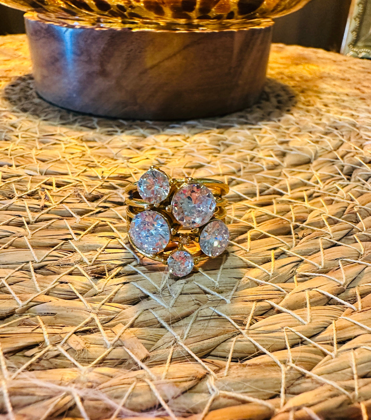The Millionaire Waterproof Crystal Statement Ring