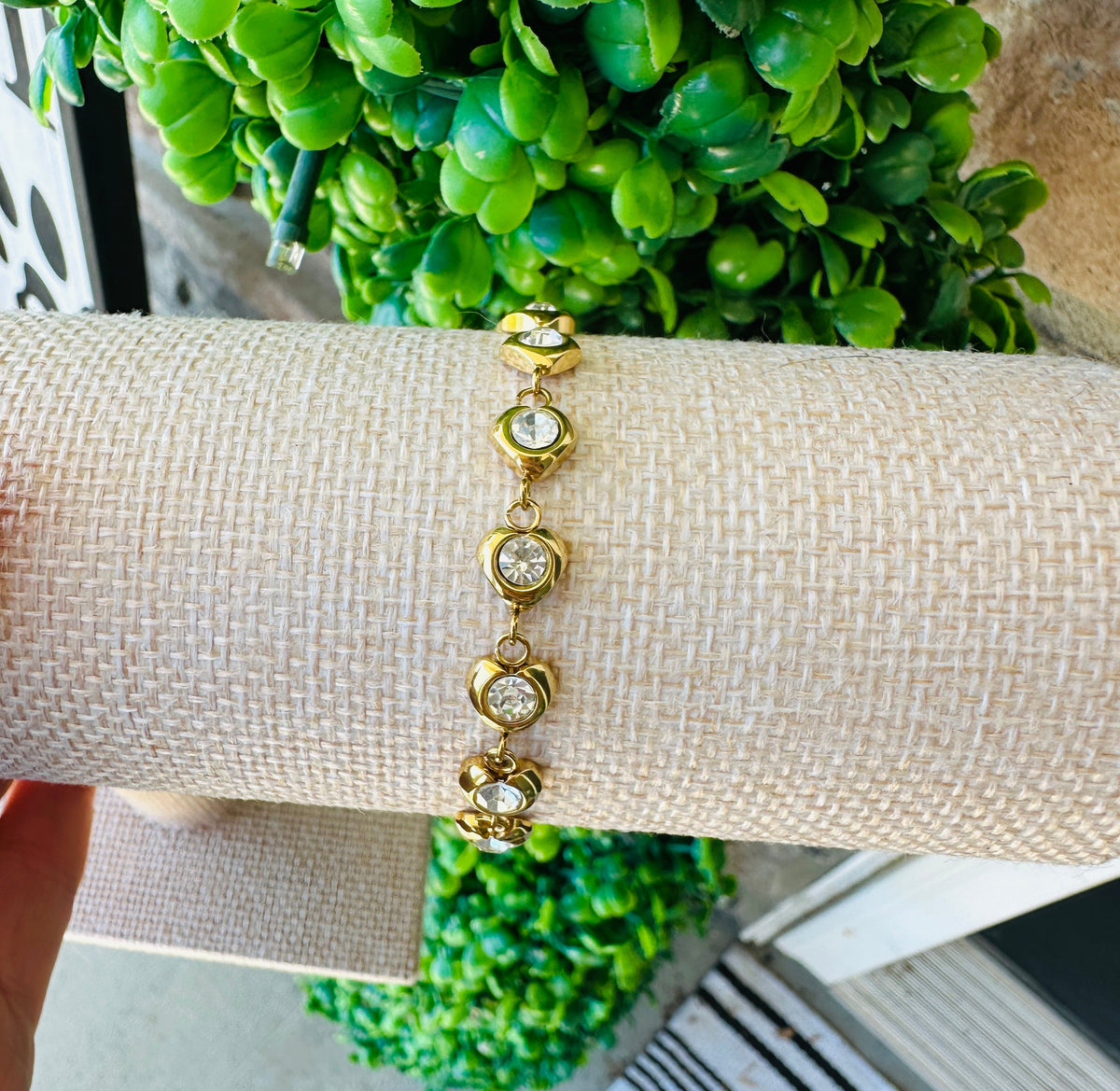 Juliette Waterproof Crystal Heart Bracelet