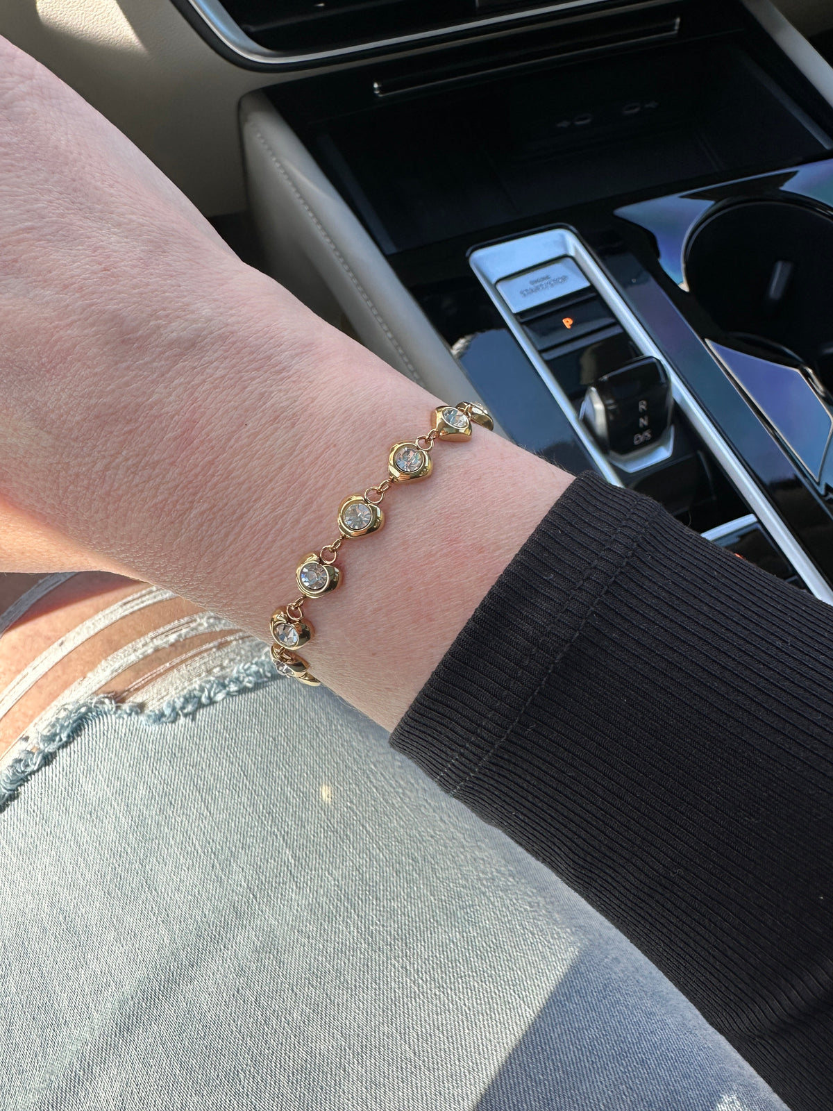 Juliette Waterproof Crystal Heart Bracelet