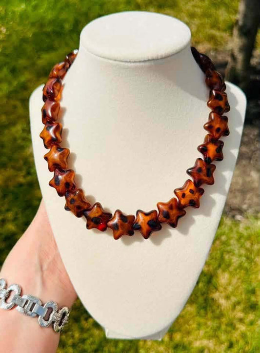 Starlit Canyon Tortoise Star Beaded Necklace PREORDER