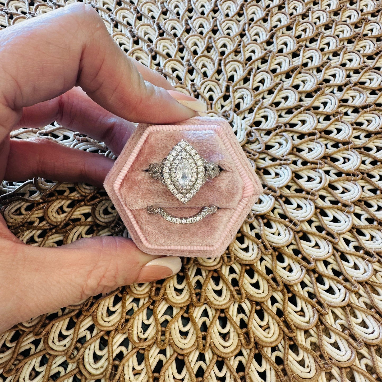 Grand Marquise Duo Ring Set