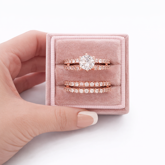 Bethany 2 Piece Ring Set-Champagne Gold