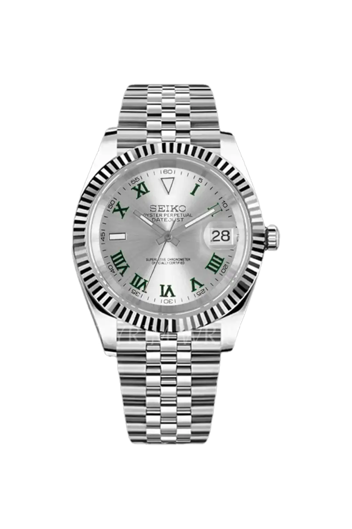 Mod Datejust Wimbledon Silver