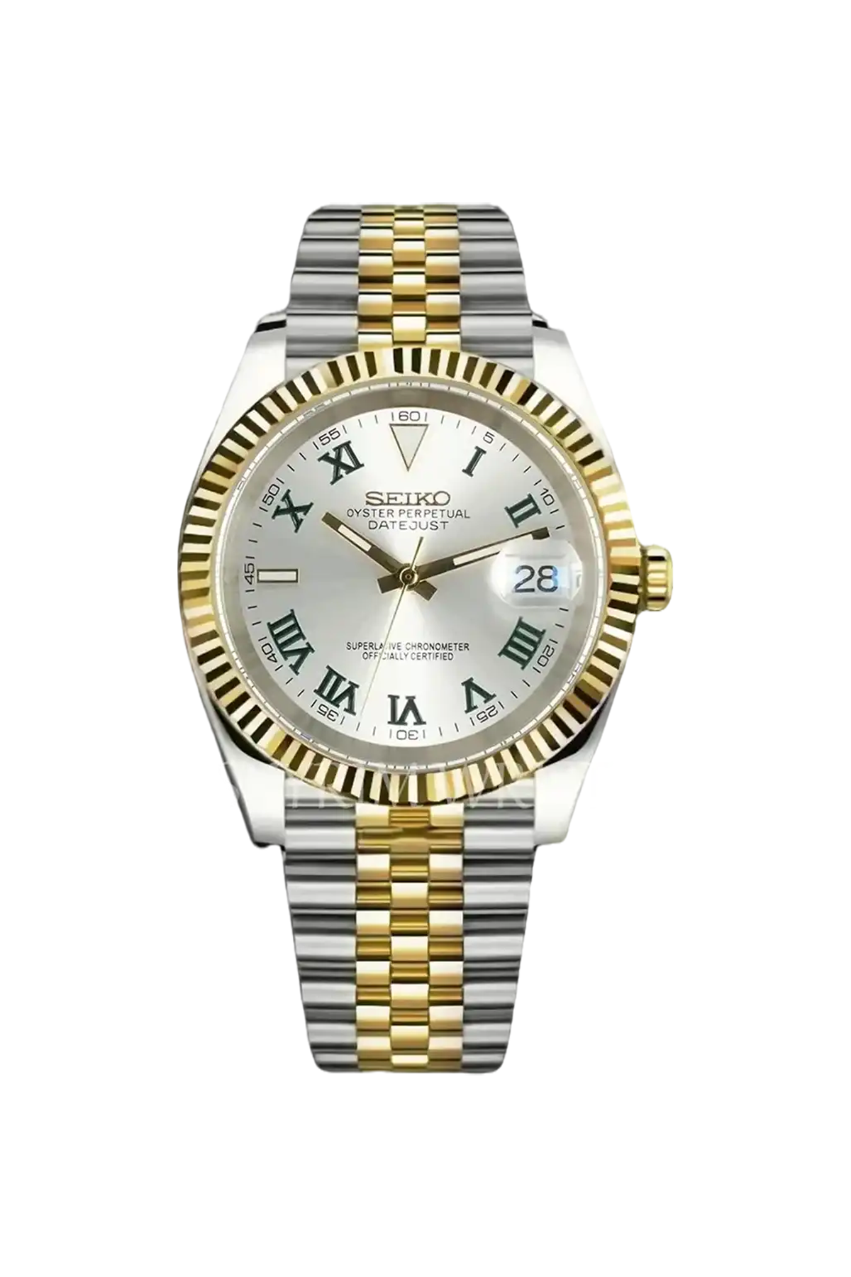 Mod Datejust Wimbledon Two-Tone Gold Silver