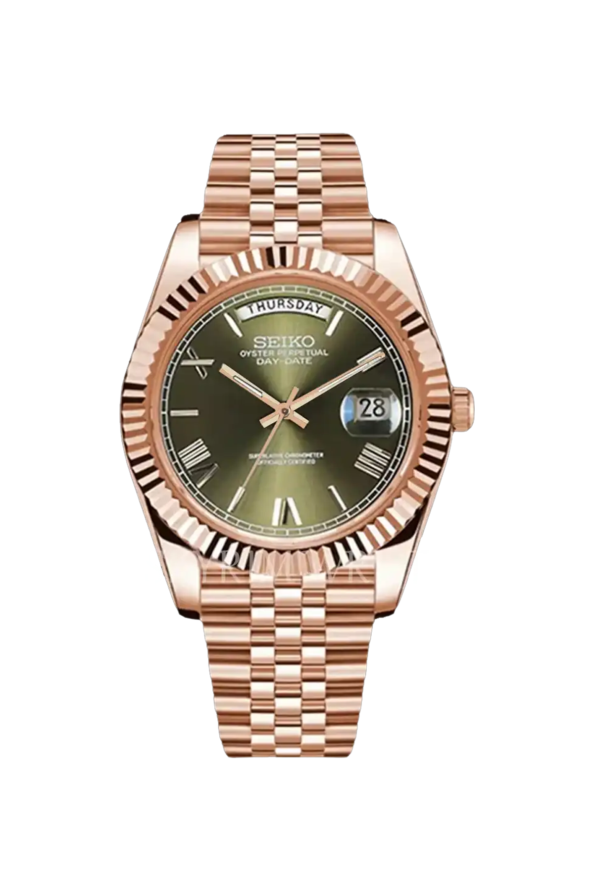 Mod Day-Date Rose Gold Green