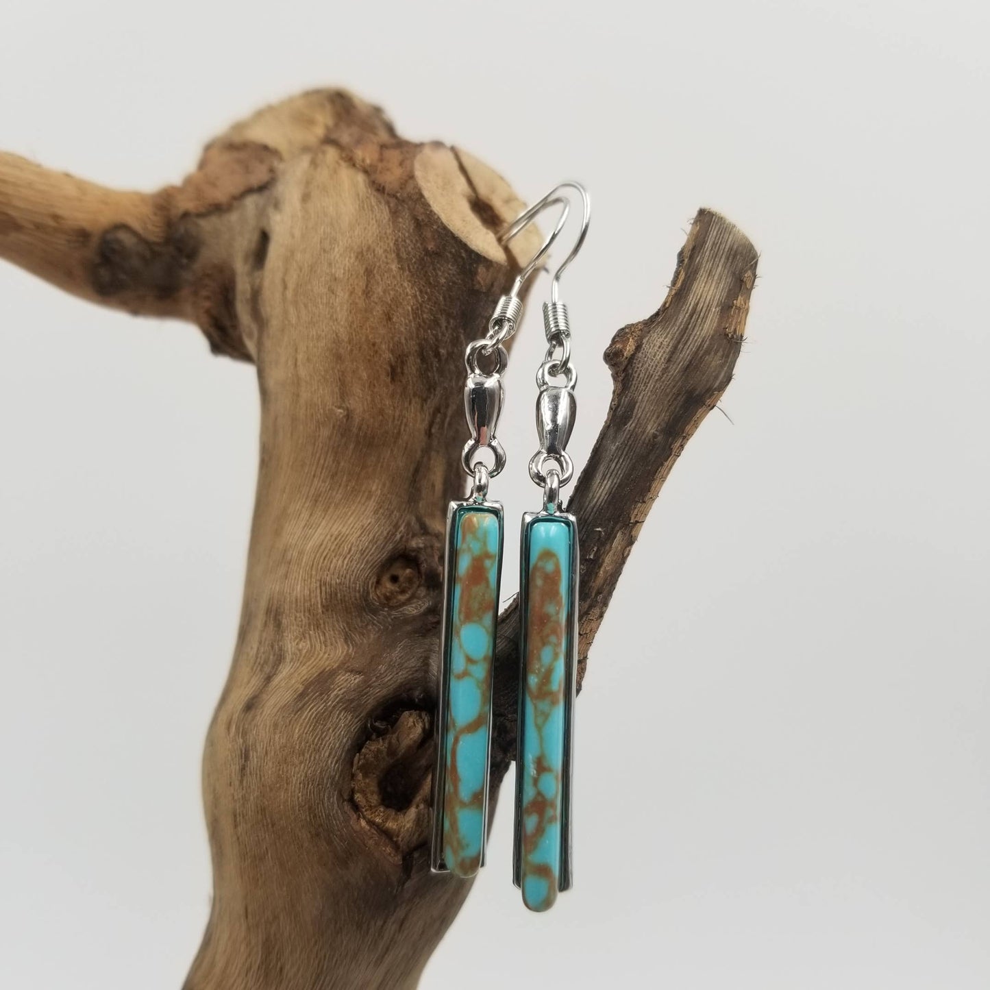 Vintage Turquoise Long Earrings