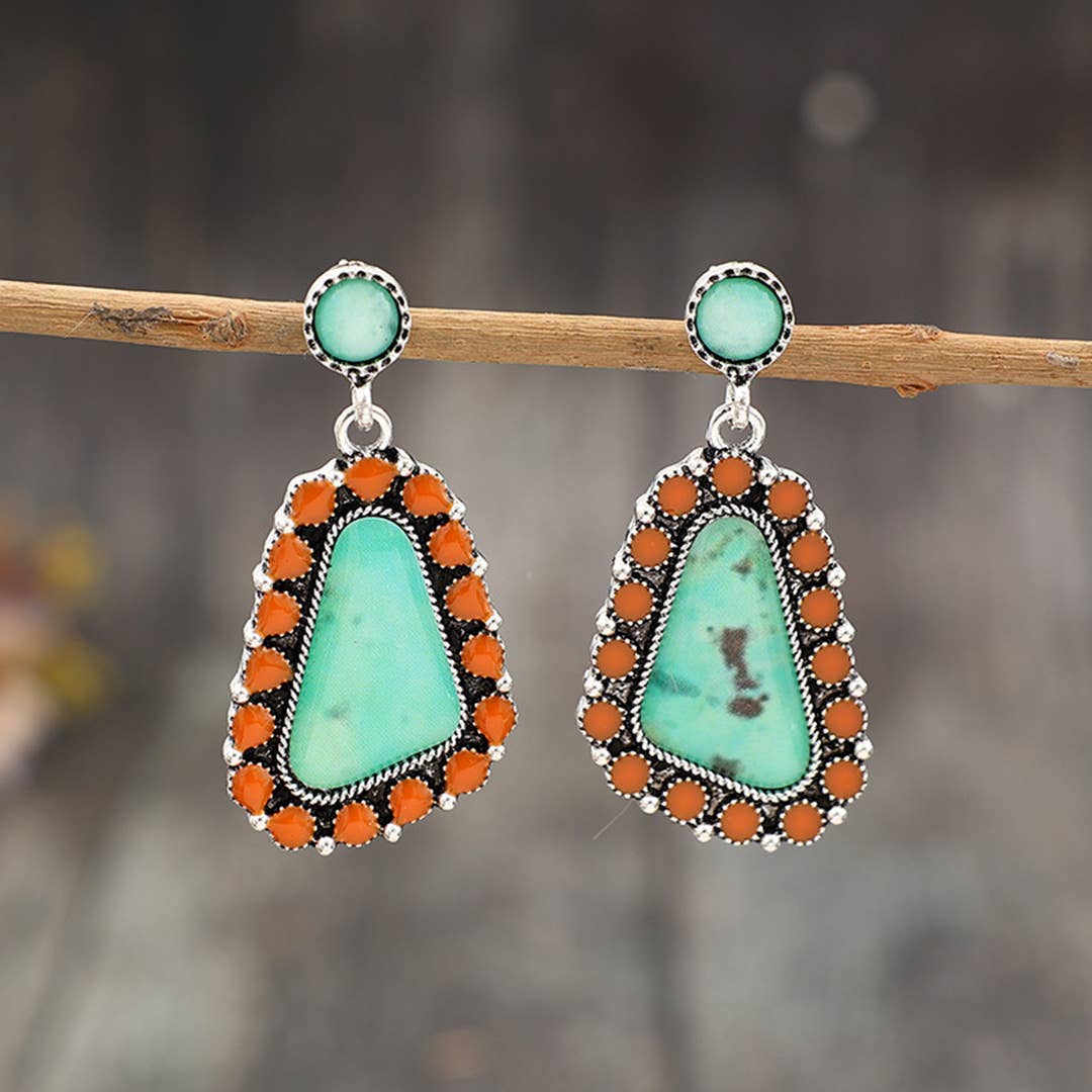 Bohemian Ethnic Style Fashion Alloy Earrings SP508: Multi / One Size