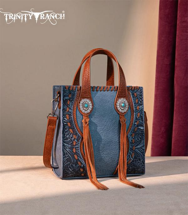 Trinity Ranch Tooled Mini Tote Crossbody
