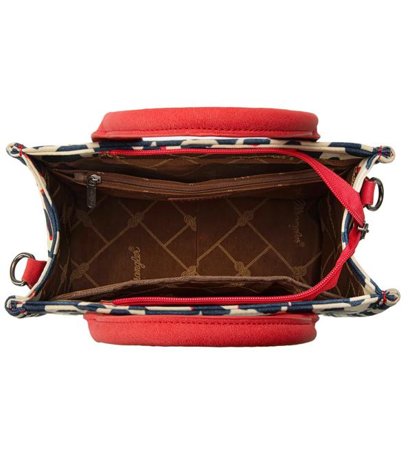 Wrangler Cow Print Tote Crossbody Bag
