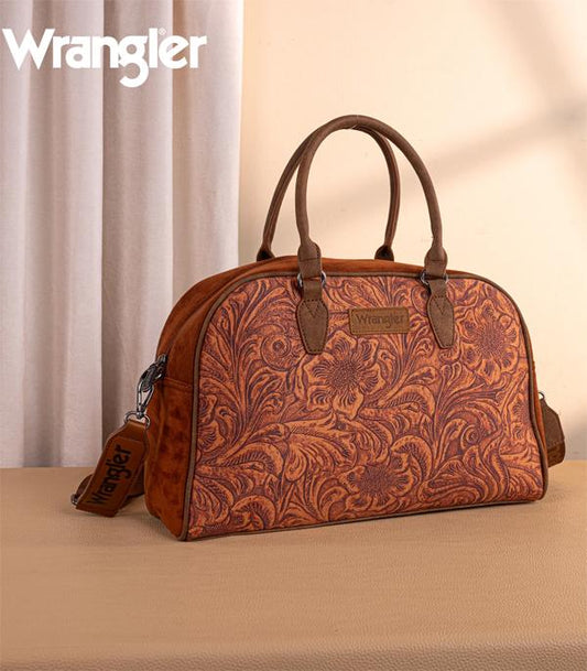 Wrangler Vintage Floral Printed Duffle Bag