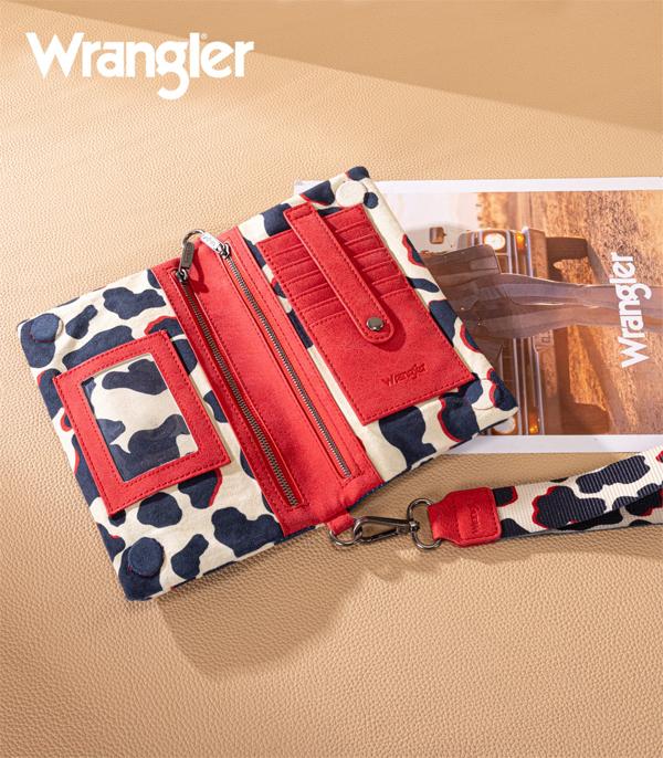 Wrangler Cow Print Wallet/Wristlet/Crossbody