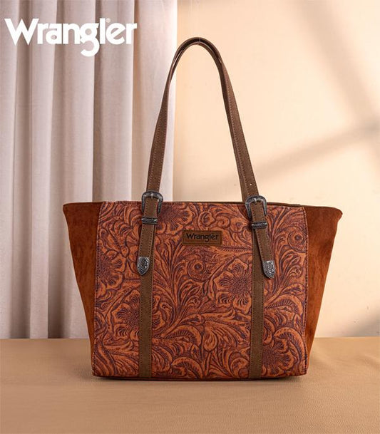Wrangler Vintage Floral Printed Large Tote Bag