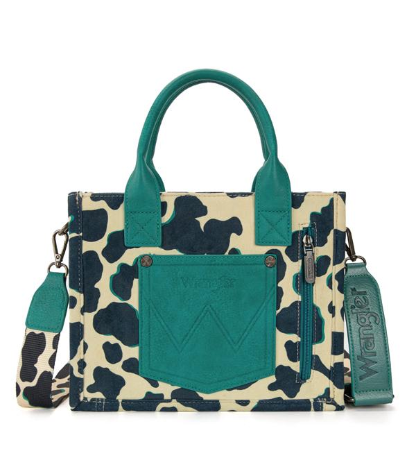 Wrangler Cow Print Tote Crossbody Bag