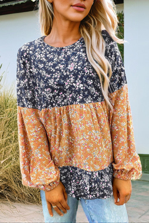 Floral Patchwork Blouse